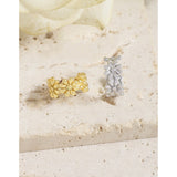 S925 Sterling Silver Flower Ear Clip for Women No Ear Holes
