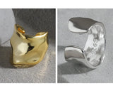 F.I.N.S 1PC Silver Ear Clip No Pierced Wide Earcuff Catilage Jewelry