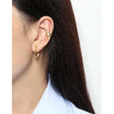 F.I.N.S 1PC Silver Ear Clip No Pierced Wide Earcuff Catilage Jewelry
