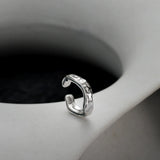 S925 Sterling Silver Ear Cuff, Stackable Clip Earring