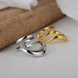 F.I.N.S 1PC Real 925 Sterling Silver Geometric Ear Clip