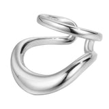 F.I.N.S 1PC Real 925 Sterling Silver Geometric Ear Clip