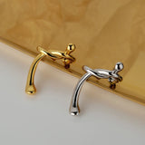 925 Sterling Silver Knot Ear Clip No Piercing INS Punk Style Cartilage Clip
