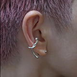 925 Sterling Silver Knot Ear Clip No Piercing INS Punk Style Cartilage Clip