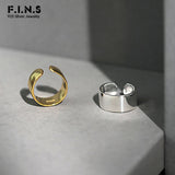 925 Silver Ear Clip Geometry Ear Cuff