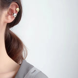 925 Silver Ear Clip without Piercing Minimalist Ear Cartilage Cuff