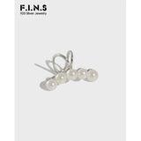 925 Silver Clip-on Ears Ear Cuff Silver 925 Ear Clip Single Clip Earring