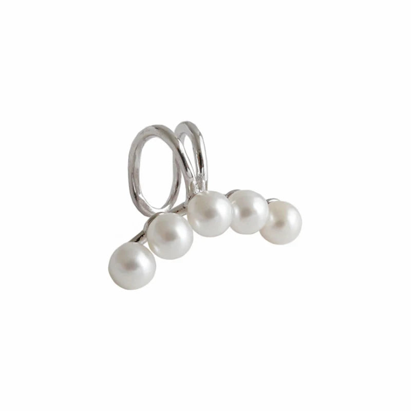 925 Silver Clip-on Ears Ear Cuff Silver 925 Ear Clip Single Clip Earring