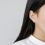 925 Silver Clip-on Ears Ear Cuff Silver 925 Ear Clip Single Clip Earring