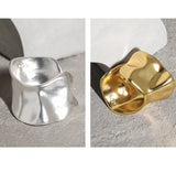 Irregular S925 Silver Ear Clip Catilage Wide Earcuff Jewelry
