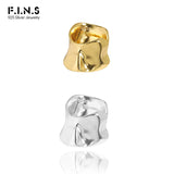 Irregular S925 Silver Ear Clip Catilage Wide Earcuff Jewelry