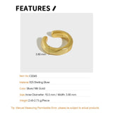 S925 Sterling Silver Ear Buckle Concave and Convex Ear Clip