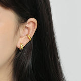 S925 Sterling Silver Ear Buckle Concave and Convex Ear Clip