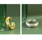 S925 Sterling Silver Ear Buckle Concave and Convex Ear Clip