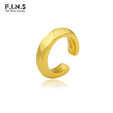 S925 Sterling Silver Ear Buckle Concave and Convex Ear Clip