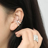 S925 Sterling Silver Ear Buckle Concave and Convex Ear Clip