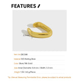 S925 Silver Ear Buckle Minimalist Clip Stackable Ear Cuffs