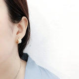 925 Sterling Silver Hoop Earrings Smooth Wide Round Earlobe Buckle