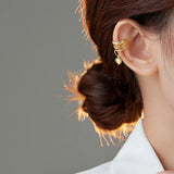 925 Sterling Silver Love Heart Ear Clip Earrings