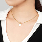F.I.N.S 925 Sterling Silver Heart Necklace Zircon Star Moon Pendants