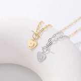 F.I.N.S 925 Sterling Silver Heart Necklace Zircon Star Moon Pendants