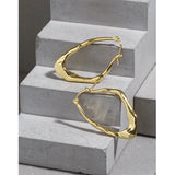 F.I.N.S 925 Sterling Silver Big Hoops Earrings Women Fine Jewelry