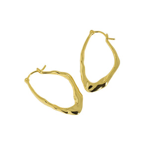 F.I.N.S 925 Sterling Silver Big Hoops Earrings Women Fine Jewelry