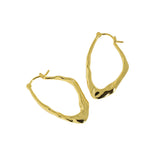 F.I.N.S 925 Sterling Silver Big Hoops Earrings Women Fine Jewelry