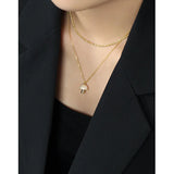 F.I.N.S Mushroom S925 Silver Pendant Necklace Choker Chain