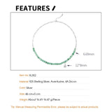 Chinese Style Green Aventurine Necklace with Zircon Pendant