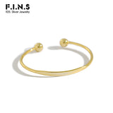 925 Silver Bangles for Women Charm Bracelets Beads Ladies Bangles