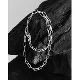 F.I.N.S 925 Silver Necklace Link Chain Stackable Sterling Silver Choker