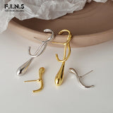 F.I.N.S Exaggerated Abstract S925 Silver Stud Earrings