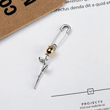 925 Sterling Silver Rose Pin Drop Earring Single Piece French Style