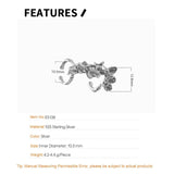 F.I.N.S Hyperbole S925 Clip Earrings Gothic Party Gift Ear Cuff