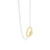 F.I.N.S INS Geometric Arc S925 Sterling Silver Necklace Clavicle Chain