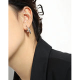 F.I.N.S INS Hot 100% S925 Silver Earrings Glossy Circle Hoops