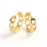 S925 Sterling Silver Earring Hoops Round Ear Buckle Prevent Allergy