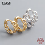 S925 Sterling Silver Earring Hoops Round Ear Buckle Prevent Allergy