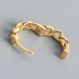 S925 Sterling Silver Earring Hoops Round Ear Buckle Prevent Allergy