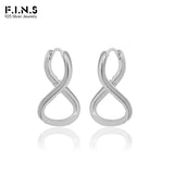 F.I.N.S INS S925 Silver Earrings Figure 8 Ear Stud Minimalist Jewel
