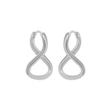 F.I.N.S INS S925 Silver Earrings Figure 8 Ear Stud Minimalist Jewel