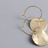 F.I.N.S Irregular Surface 925 Sterling Silver Dangle Earrings
