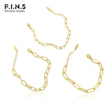 925 Silver Bracelet Link Chain for Women Men