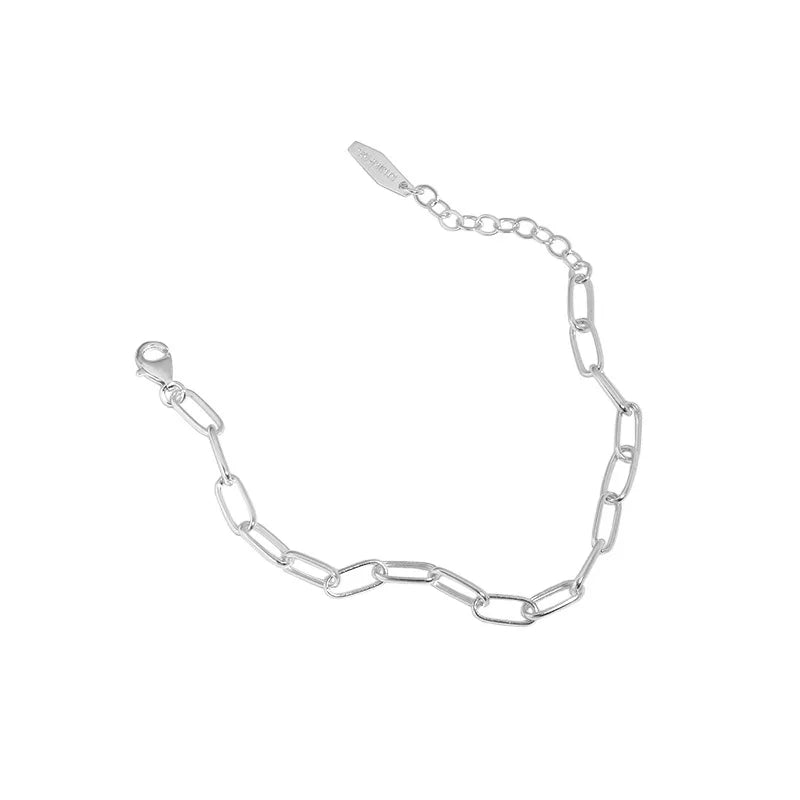 925 Silver Bracelet Link Chain for Women Men