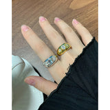 Geometric Arc Glossy Zircon Real S925 Silver Ring Stackable Smooth Resizable