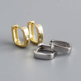 F.I.N.S Real S925 Sterling Silver Hoop Earrings for Women