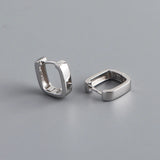 F.I.N.S Real S925 Sterling Silver Hoop Earrings for Women