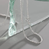 F.I.N.S Sparkling 2MM Cauliflower Chain Sterling Silver Necklace