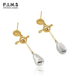 Minimalism Sterling Silver Dangle Earrings